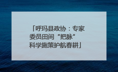 呼玛县政协：专家委员田间“把脉” 科学施策护航春耕