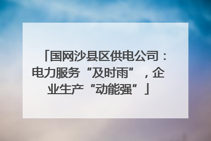 国网沙县区供电公司：电力服务“及时雨”，企业生产“动能强”