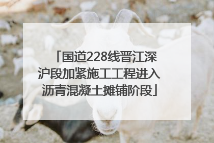 国道228线晋江深沪段加紧施工工程进入沥青混凝土摊铺阶段