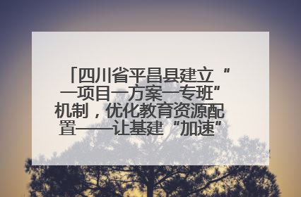 四川省平昌县建立“一项目一方案一专班”机制，优化教育资源配置——让基建“加速”，为成长“铺路”