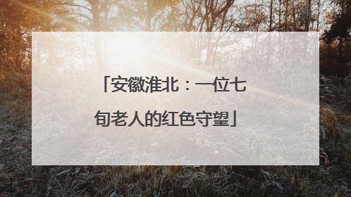 安徽淮北：一位七旬老人的红色守望