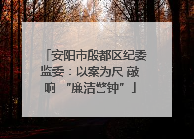 安阳市殷都区纪委监委：以案为尺 敲响 “廉洁警钟”