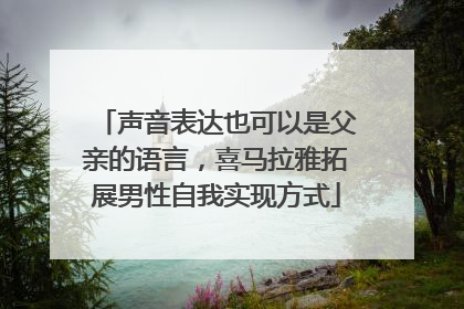 声音表达也可以是父亲的语言，喜马拉雅拓展男性自我实现方式