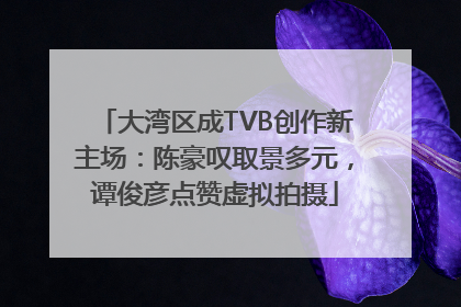 大湾区成TVB创作新主场：陈豪叹取景多元，谭俊彦点赞虚拟拍摄