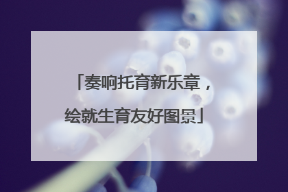 奏响托育新乐章，绘就生育友好图景