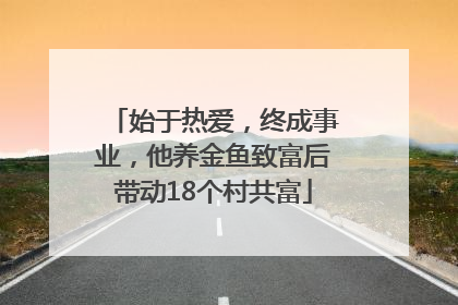 始于热爱，终成事业，他养金鱼致富后带动18个村共富
