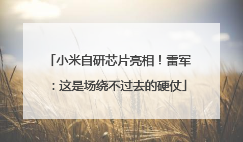 小米自研芯片亮相！雷军：这是场绕不过去的硬仗