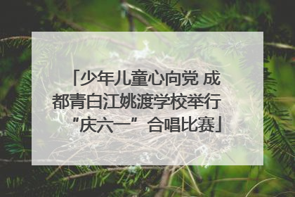 少年儿童心向党 成都青白江姚渡学校举行“庆六一”合唱比赛
