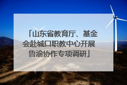 山东省教育厅、基金会赴城口职教中心开展鲁渝协作专项调研