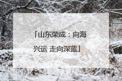 山东荣成：向海兴运 走向深蓝
