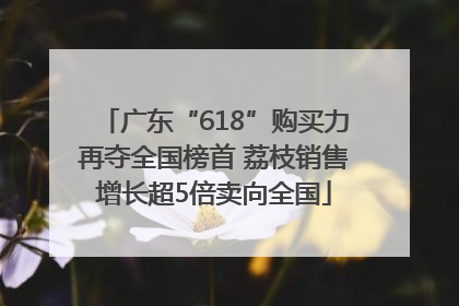 广东“618”购买力再夺全国榜首 荔枝销售增长超5倍卖向全国