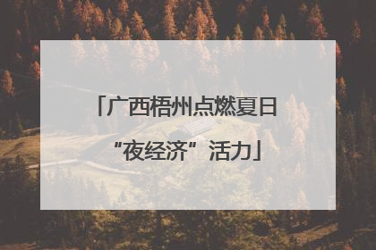 广西梧州点燃夏日“夜经济”活力