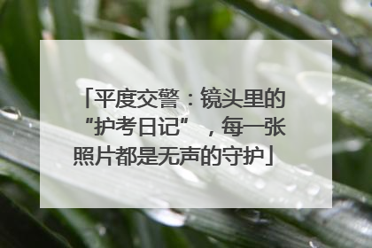 平度交警：镜头里的“护考日记”，每一张照片都是无声的守护