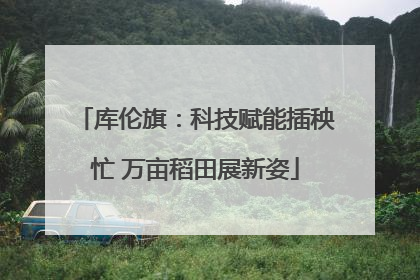 库伦旗：科技赋能插秧忙 万亩稻田展新姿