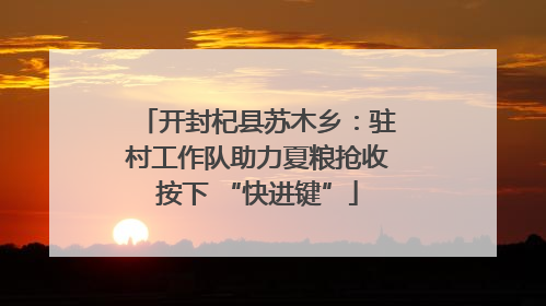 开封杞县苏木乡：驻村工作队助力夏粮抢收按下 “快进键”