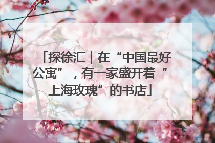 探徐汇｜在“中国最好公寓”，有一家盛开着“上海玫瑰”的书店