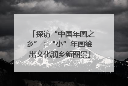 探访“中国年画之乡”：“小”年画绘出文化润乡新图景