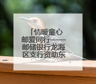 情暖童心 邮爱同行——邮储银行龙海区支行资助东泗乡特困生