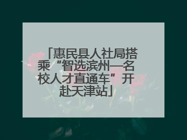 惠民县人社局搭乘“智选滨州—名校人才直通车”开赴天津站
