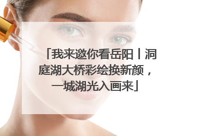 我来邀你看岳阳丨洞庭湖大桥彩绘换新颜，一城湖光入画来