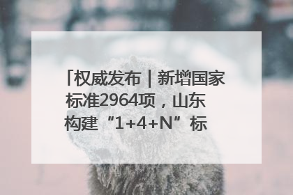权威发布｜新增国家标准2964项，山东构建“1+4+N”标准化创新发展新格局