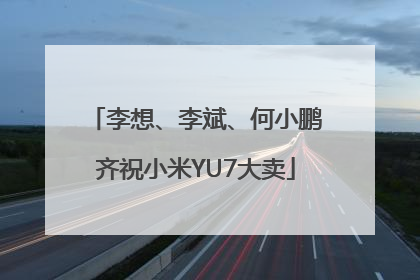 李想、李斌、何小鹏齐祝小米YU7大卖
