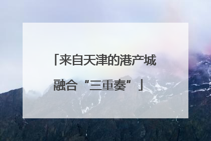 来自天津的港产城融合“三重奏”