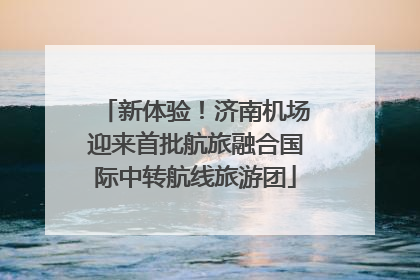 新体验！济南机场迎来首批航旅融合国际中转航线旅游团