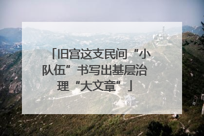 旧宫这支民间“小队伍”书写出基层治理“大文章”