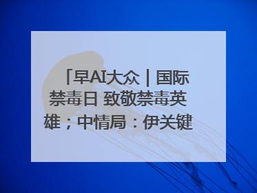 早AI大众｜国际禁毒日 致敬禁毒英雄；中情局：伊关键核设施被摧毁