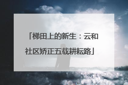 梯田上的新生：云和社区矫正五载耕耘路
