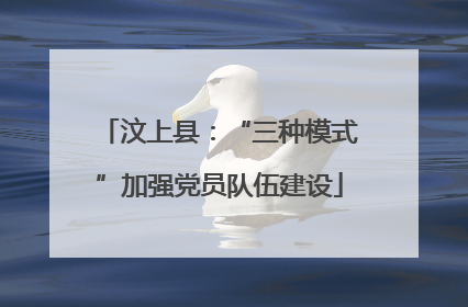 汶上县：“三种模式”加强党员队伍建设