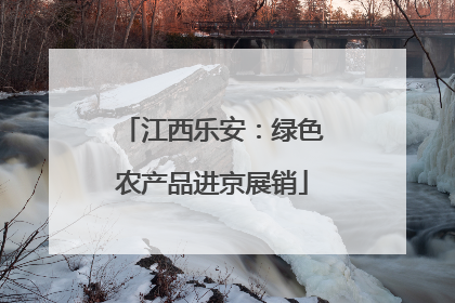 江西乐安：绿色农产品进京展销
