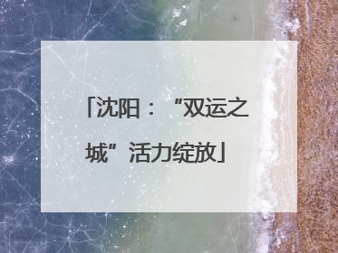 沈阳：“双运之城”活力绽放