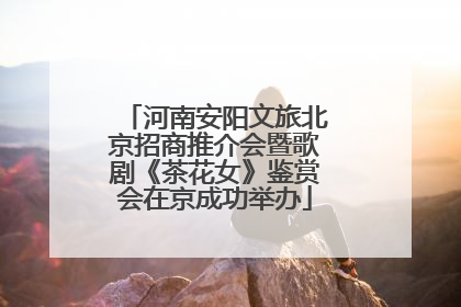 河南安阳文旅北京招商推介会暨歌剧《茶花女》鉴赏会在京成功举办