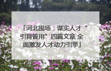 河北围场：谋实人才“引育管用”四篇文章 全面激发人才动力引擎