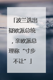 波兰选出疑欧派总统，亲欧派总理称“寸步不让”