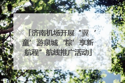 济南机场开展“翼‘童’游泉城‘粽’享新航程”航线推广活动