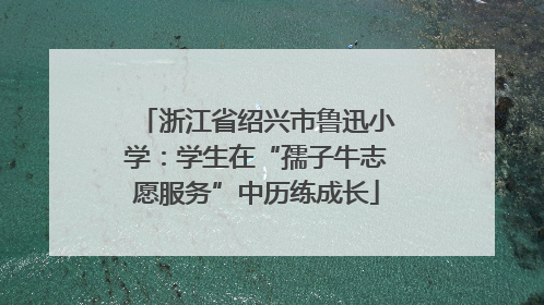 浙江省绍兴市鲁迅小学：学生在“孺子牛志愿服务”中历练成长