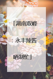 湖南双峰：永丰辣酱晒制忙