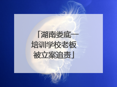 湖南娄底一培训学校老板被立案追责