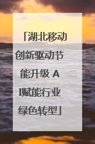 湖北移动创新驱动节能升级 AI赋能行业绿色转型