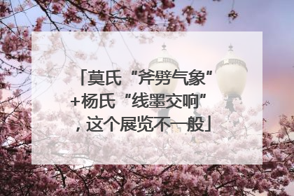 莫氏“斧劈气象”+杨氏“线墨交响”，这个展览不一般