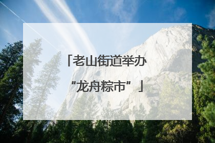 老山街道举办“龙舟粽市”