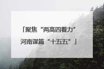 聚焦“两高四着力” 河南谋篇“十五五”