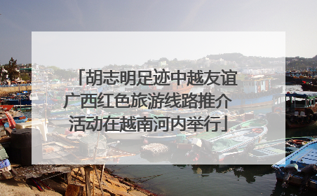 胡志明足迹中越友谊广西红色旅游线路推介活动在越南河内举行