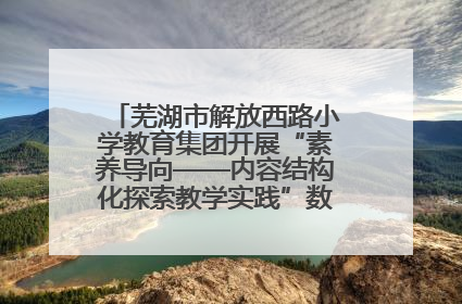 芜湖市解放西路小学教育集团开展“素养导向——内容结构化探索教学实践”数学专题研讨活动