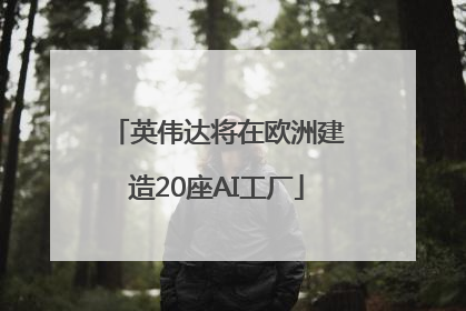 英伟达将在欧洲建造20座AI工厂