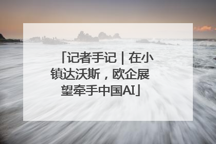 记者手记｜在小镇达沃斯，欧企展望牵手中国AI