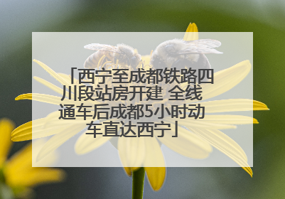 西宁至成都铁路四川段站房开建 全线通车后成都5小时动车直达西宁